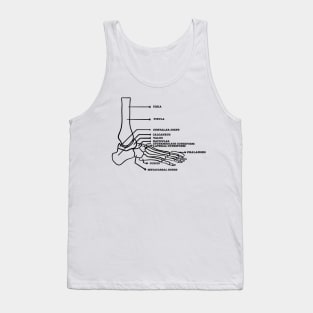 Foot anatomy skeletal system Tank Top